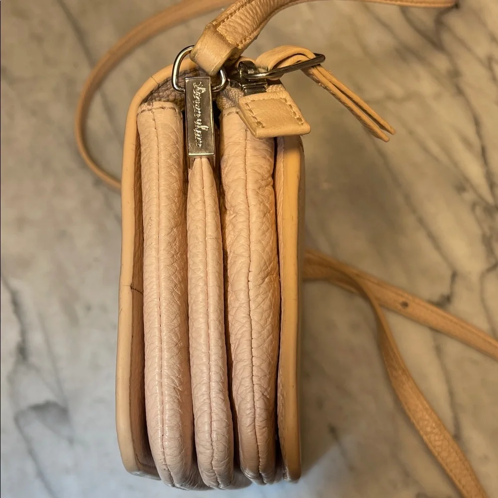 Steven Alan Pebble Leather Crossbody Bag - Nude/Tan
